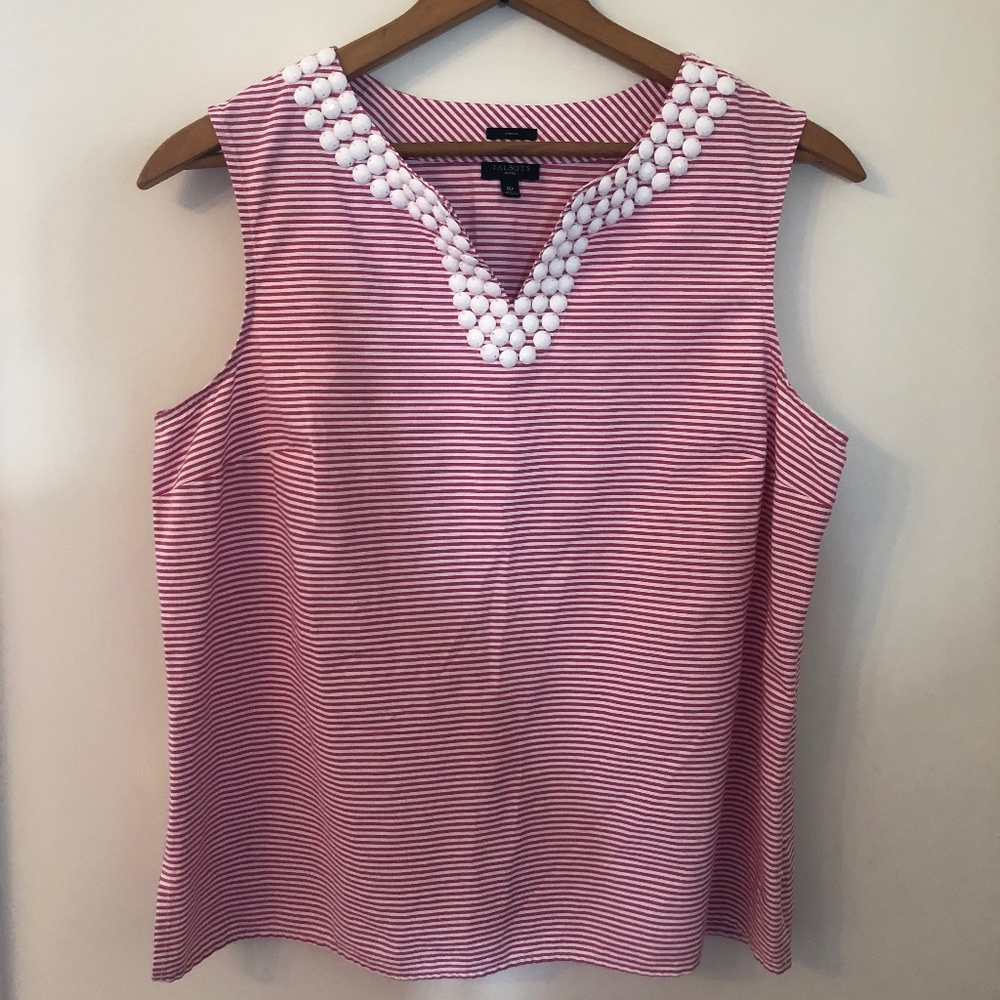 Talbots beaded tank.